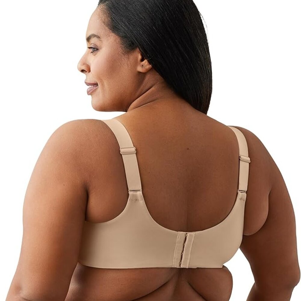 Vanity Fair Full-Figure Wireless Sports Bra 71500 - Damask Neutral (Nude 5) - Picture 3 of 4